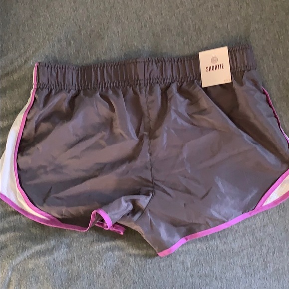 Gray and Purple running shorts - Picture 2 of 3